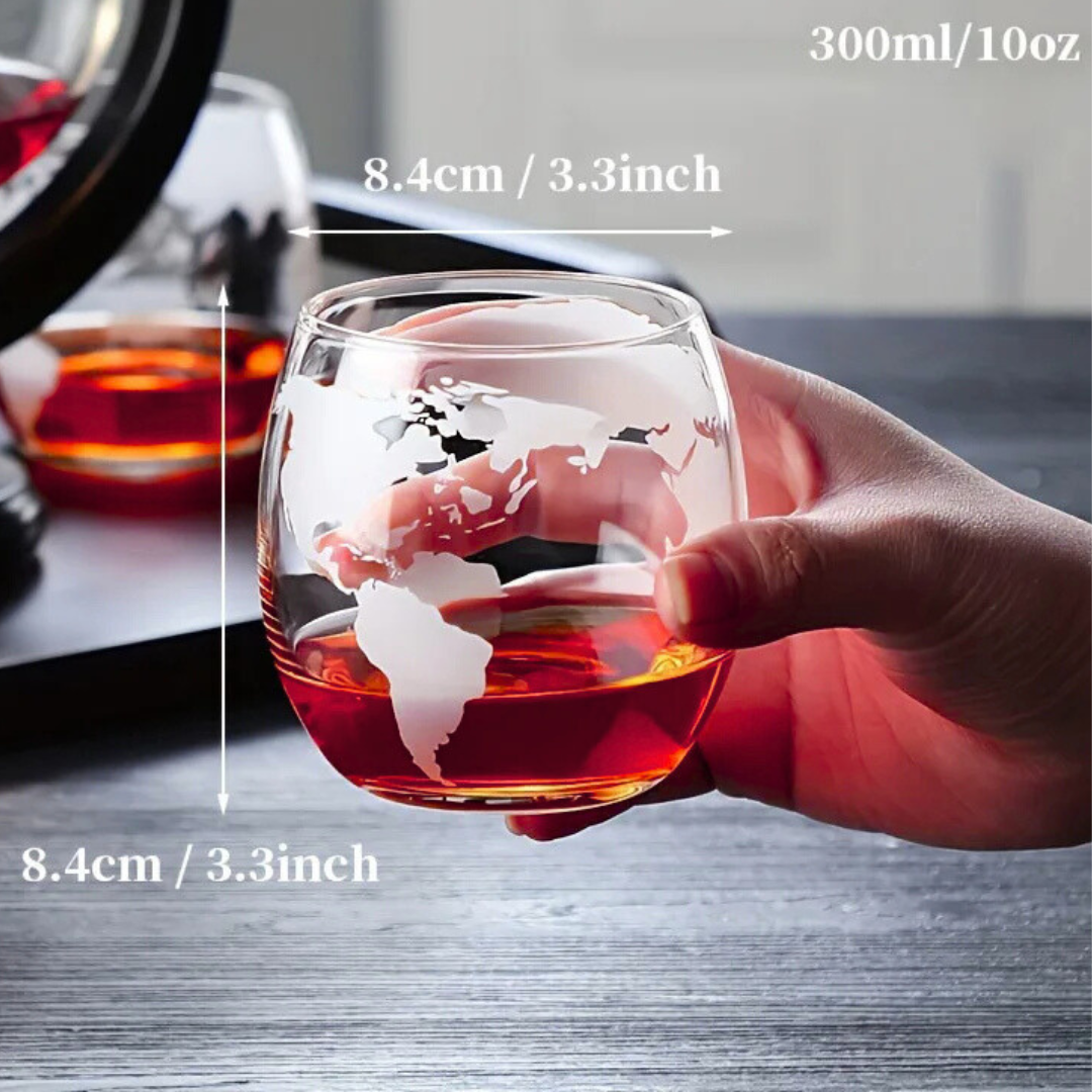 900mL Globe Decanter Set - The Elegant Way To Serve And Impress Your Guests Every Time