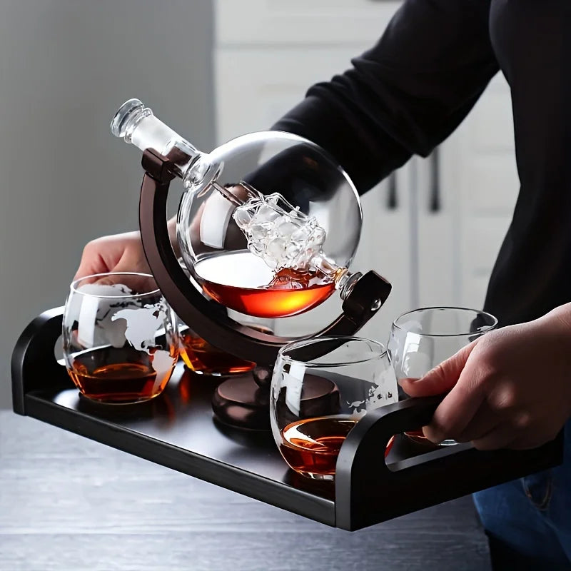 900mL Globe Decanter Set - The Elegant Way To Serve And Impress Your Guests Every Time