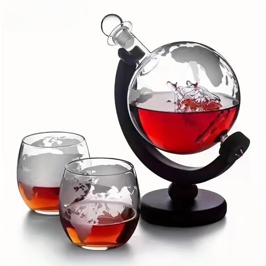 900mL Globe Decanter Set - The Elegant Way To Serve And Impress Your Guests Every Time